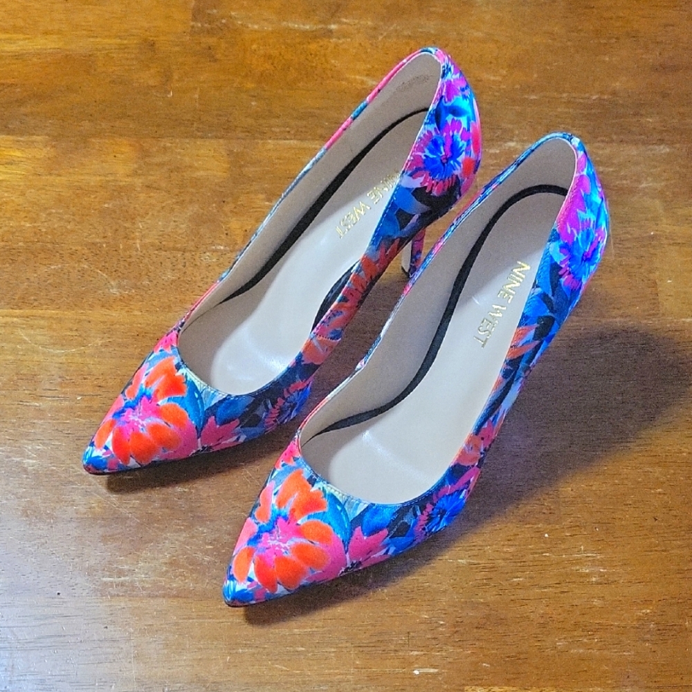 Nine West Women's Floral Heels - Multicolor